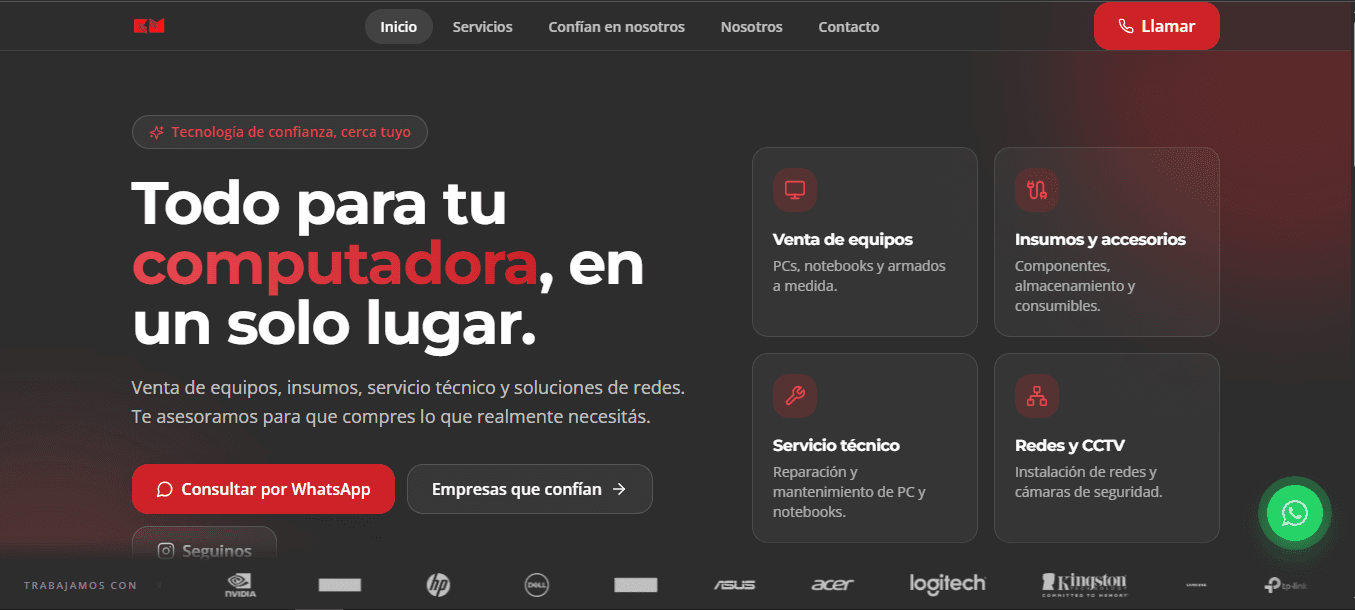 KM Computación Website
